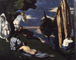 Paul Cezanne Pastoral(Idyll) Sweden oil painting art
